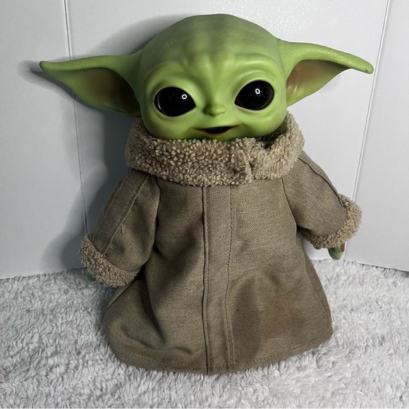 Star Wars The Mandalorian Grogu Plush Bean Bag Stuffed Toy Soft Body 11" Doll - Picture 1 of 12